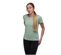 Black Diamond Women's Lightwire SS Tech Tee in Foam Green - Ideal for Running Enthusiasts