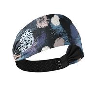 Black Digital Art Leopard Print Non-Slip? large headbands for women Elastic hairbands for women's hair for Football Running Workouts hiking