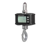(Black) Digital Hanging Scale 1000kg/ 2204lbs Portable Heavy Duty Crane Scale Lcd Backlight Industrial Hook Scales Unit Change/ Data Hold/ Tare/ Zero Compitia