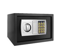 Black Digital Safe Box with Digital PIN Code | Steel Lock Safe Box | High Security Safety Box | Home Office Money Cash Storage Box with 2 Keys, 8.5L