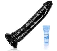 Black Dildo 11" Realistic Big Silicone Dildo with Strong Suction Cup for Women Vaginal Anal G spot Soft Lifelike Anal Dildos Women Men Couple Gay Play