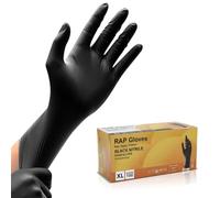 Black Disposable Nitrile Gloves XL Pack of 100 Disposable Gloves Extra-Roomy Gloves for Auto Work, Cleaning, Food Prep & Daily Tasks | Disposable Gloves