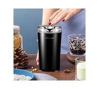 (Black, Doble Blades) Father's Day Gifts, 80g/2.8oz Electric Espresso Coffee Bean Grinder, Electric Food Processor Mixer, 200W Spice Herb Grinder with Brush & Coffee Spoon