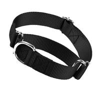 Black Dog Choke Collar,Escape Proof Martingale Dog Collar No Pull Cinch Dog Training Collars Adjustable for Small Medium Large Breed Pet Dogs