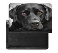 Black Dog Passport Cover Protector Rfid Blocking Passport Holder Id Card Holder Secure Travel Wallet Organizer for Passport Tickets Credit Cards, style, One Size
