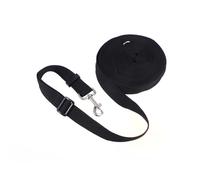 Black Dog Training Lead 7m X 1.5cm Nylon and Metal Heavy Duty | Wear-resistant Rope, Swivel Bolt Snap Resists Twisting, for Teaching and Playing, Medium to Large Dogs