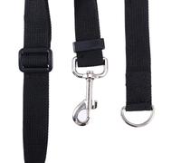 Black Dog Training Lead 7m X 1.5cm Nylon Rope for Dogs | Heavy Duty Metal Snap, Swivel-style Clip Resists Twisting, Wear-resistant Build for Medium to Large Dogs