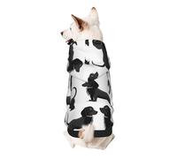 Black Dogs Dachshund Dog Printed Puppy Dog Hoodie Pet Sweatshirt Cute Clothing, S