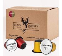 Black Donkey - 100 Coffee Capsules compatible with Nespresso®* machines (VARIETY PACK)