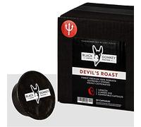 Black Donkey - DEVIL'S ROAST - 50 Capsules Compatible with A Modo Mio Machines | Extra-Strong Highly Caffeinated Bold Coffee