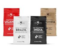 Black Donkey | Discovery Gift Box | Selection of Whole Roasted Coffee Beans 700g (4 x 175g) | Hamper Style Gift Idea for Him & Her