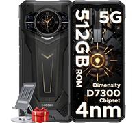 (Black) DOOGEE S200 Plus 5G Rugged Phone 32GB 512GB