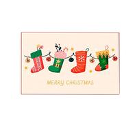 Black Door Mat Snow Kitchen Rug Let It Snow Christmas Winter Holiday Party Floor Mat Home Kitchen Christmas Decoration 15. 7x23. 6 Halloween Coir Door