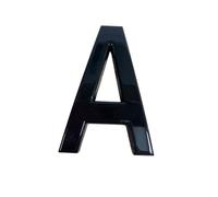 Black Door Numbers Stick On, 0-99, Letters A, B, C, D, 3'' House Numbers Self Adhesive Stickers, For Doors, Mail Boxes, Hotel Rooms (A)