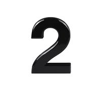 Black Door Numbers Stick On, 0-99, Letters A, B, C, D, 3'' House Numbers Self Adhesive Stickers, For Doors, Mail Boxes, Hotel Rooms (2)