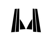 Black Door Window Pillar Trim for chevrolet Equinox 2005-2009 Car Window Center B-Pillars Cover Protective Stickers