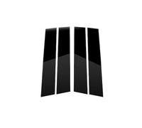 Black Door Window Pillar Trim for Dodge Ram3500 Pickup 2009-2024 Car Window Center B-Pillars Cover Protective Stickers
