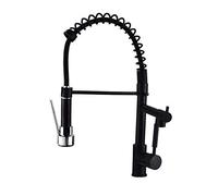 Black-dot dual-purpose spring faucet All-copper kitchen faucet cold and hot pulling