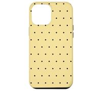 Black Dotted On Butter Yellow Boho Classic Cute Polka Dot Case for iPhone 12 Pro Max