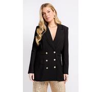 Black Double Breasted Blazer Little Mistress Black 14