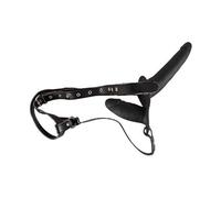 You2Toys Double Strap On Black Silicone