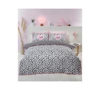 (Black, Double) Duvet Cover Bedding Set + Pillowcase Single Double King Size Luxury Quilt Cover - Dalmatian