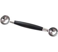 Black Double Sided Scoop Stainless Steel ice Cream Scoop Set Double Scoop Melon Baller Melon Melon Cutter Melon Baller Vegetable Fruit,Cake Helpers,Kuchenhelfer and Kochzubehor
