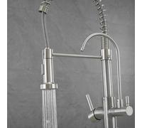 Black Double use Faucet Kitchen European Kitchen and Bathroom Faucet Basin Faucet Stretch Spring Spray Paint, Stretch Double Spring