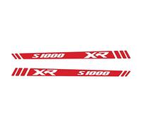 BLACK DOVES GRAPHICS 2pcs REFLECTIVE Stickers Compatible with Motorrad S 1000 XR S1000XR HANDGUARDS (Red)