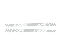 BLACK DOVES GRAPHICS 2pcs REFLECTIVE Stickers Compatible with Motorrad S 1000 XR S1000XR HANDGUARDS (White)