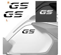 BLACK DOVES GRAPHICS 2pcs Stickers Compatible with Motorrad R 1200 1250 GS Adventure LC Tank Sides (Reflective Black)