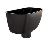 Black Downpipe Hopper Head Universal Connector, Freeflow Rain Water Systems