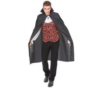 Black Dracula Cape Halloween Man