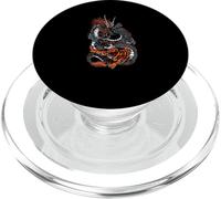 Black Dragon and Tiger - Bold Urban Aesthetic PopSockets PopGrip for MagSafe