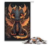 Black Dragon Baby Puzzle 1000 Piece Jigsaw Puzzle for Adults Game Funny Jigsaw for And Teenager Age 14 And Up Size 38x26cm