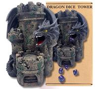 Black Dragon Dice Tower for Rolling Dice | DnD Dice Tower for D20 Dice