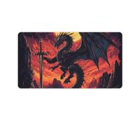 Black Dragon Doomsday Mouse Pad Desk Mat Non-Slip Mousepad Writing Pads Office Decor 40X75cm
