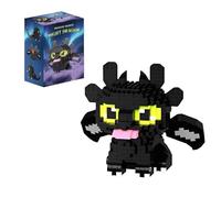 Black Dragon Mini Building Blocks Set, 581PCS Creative Movie Beasts Animal Model Toys, Dragon Enthusiast Micro Building Bricks Kit, Ideas Gifts for Adults & Office Home Decer