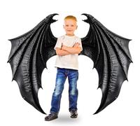 Black Dragon Wings Backdrop Dragon Theme Birthday Party Photography Background Knight Wings Hanging Banner for Birthday Party Baby Shower Photo Booth Studio Props Wall Decoration Indoor Outdoor