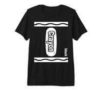 Black Drawing Pen Box Black Crayon Box Halloween Premium T-Shirt