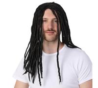 Black Dreadlock Wig Caribbean Jamaican Rasta Style Fancy Dress Party Cosplay Accessory