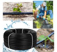 Drip Irrigation Kits Drip Pipe Drip Line Very Irrigation Pipe MADE IN EU (16mm/2.0 LPH, 100m, Black)