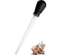 Black Dropper Pipette for Aquarium Cleaning Tools,Fish Tank Cleaning Waste Remover Manual Fish Tank Cleaner, Mini Aquarium Gravel Cleaning Straw
