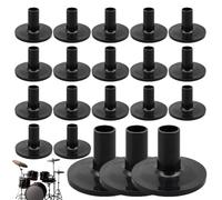 Black Drum Sleeves, 20 PCS Black Drum Sleeves, 1.5 Inch Short Drums Set Sleeve, Easy To Carry, Wear-resistant And Drums Set Musical Instruments Accessory Replacement