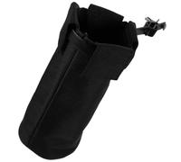 Black Drumstick Holder Bag with Clamp for Drum Stands | Oxford Cloth and Sponge Build, Metal Frame Clip, On-stand Access for Stage Use