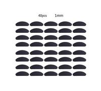 (Black Dshaped 1mm) 40pcs Soft Foam Nose Pads Self Adhesive Eyeglass Eva Nose Pads Anti-slip Glasses No Makeup Nose Pads Eyeglasses Nosepads