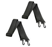 Black Dual-Pack Universal Carabiner Straps , Adjustable 1.3M x 25mm Padded Crossbody Slings , Perfect for Handbags, Laptops, & Sport Gear