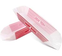 Black Duck Brand Classic Hot Dog Holder Tray, 12 Pack BPA Free Plastic, Reusable Plate Dish for Party, BBQ or Picni