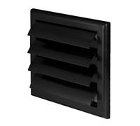 Black Duct Gravity Flaps 190mm x 190mm / 100mm / 4" Vent Cover