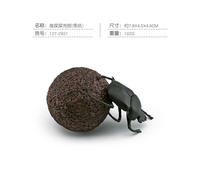 (Black Dung Beetle 102g) Insect Pvc Realistic Models Set With 8 Unique Beetle And Dung Beetle For Collectors Figures